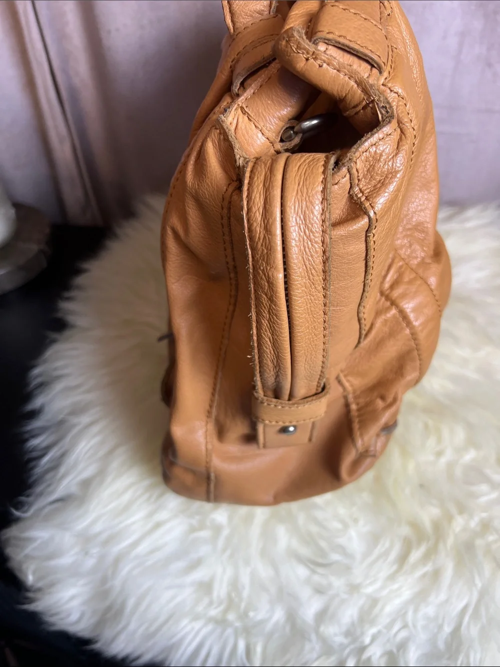Liebeskind Berlin ] Women's Tan Leather Tote Handbag - Classic Everyday Carryall